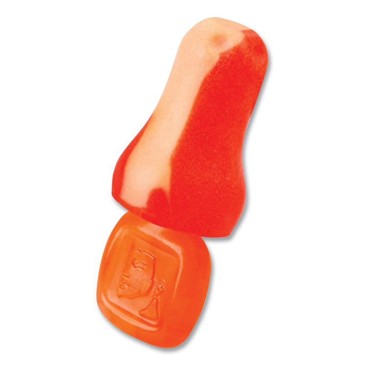TrustFit Plus Reusable Bell Shaped Uncorded Foam Earplugs, 31 dB NRR, One Size Fits Most, Orange, 1,000/Carton