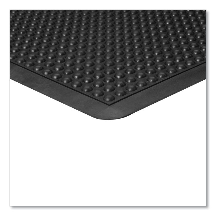 Bubble Flex Anti-Fatigue Mat, Rectangular, Black Crush-Resistant Non-Slip Surface, 24" x 36"