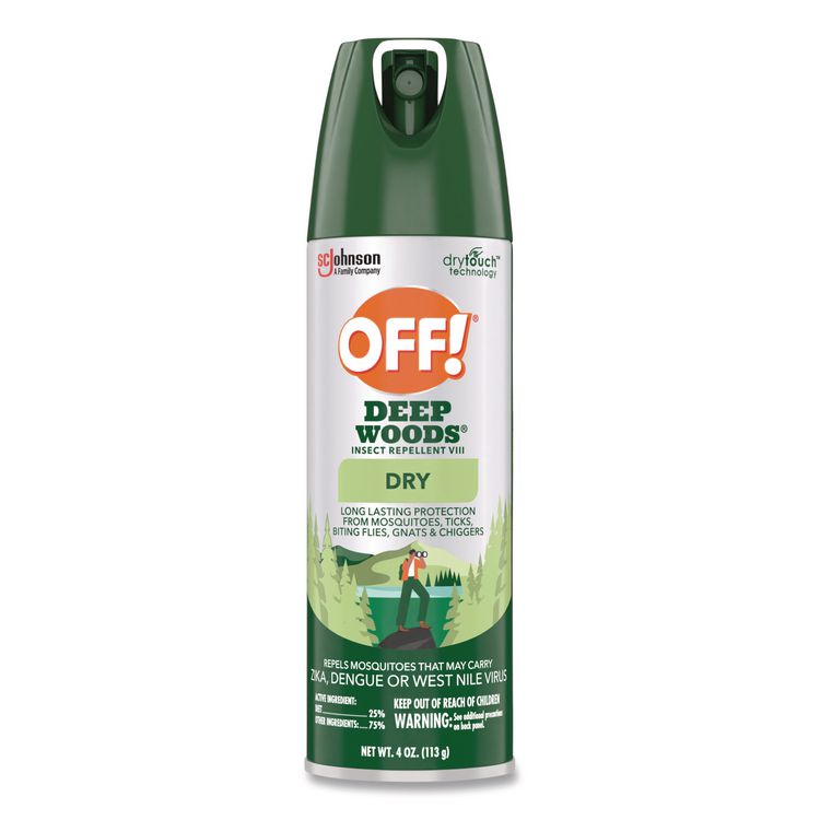 Deep Woods Dry Insect Repellent, 4 oz Aerosol Spray, 12/Carton