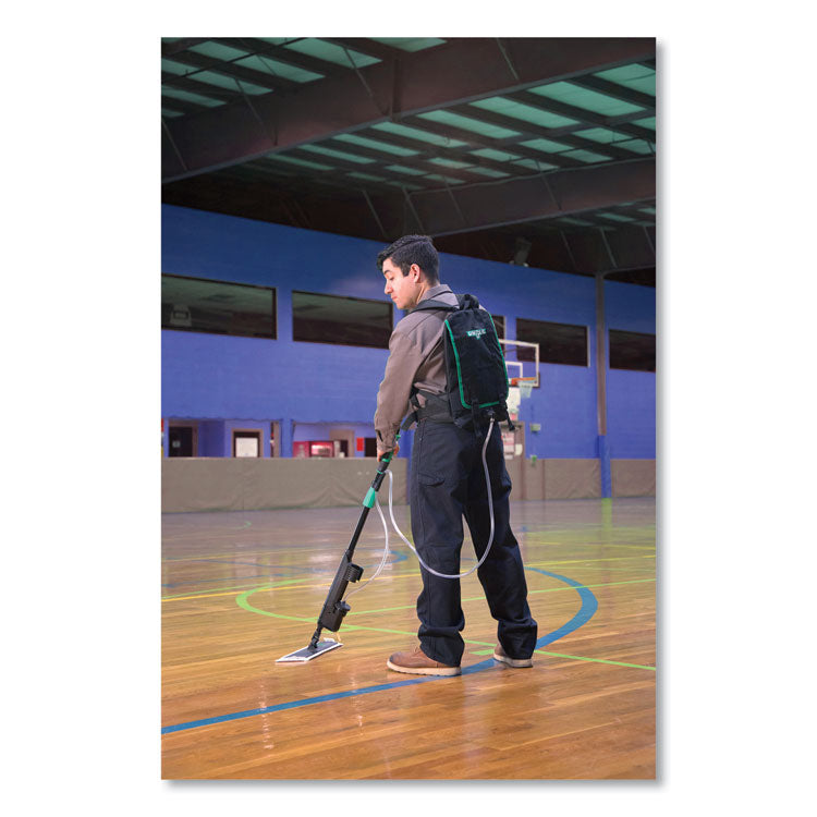 Excella Floor Finishing Kit, 20" Head, 48" to 65" Black/Green Plastic Handle