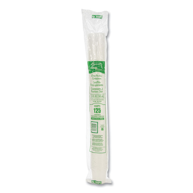 Conex Complements Portion/Medicine Cups, 5.5 oz, Plastic, Translucent, 125/Bag, 20 Bags/Carton