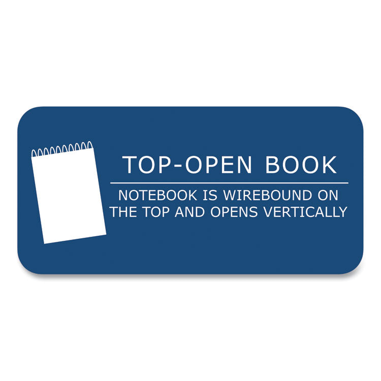 Flipper Wirebound Notepad, Assorted Cover Colors, Medium/College Rule, (80) White 8.5 x 11 Sheets, 24/Carton