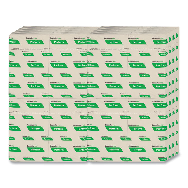 Perform Interfold Napkins, 1-Ply, 12.63 x 8.5, Natural, 376/Pack, 16 Packs/Carton