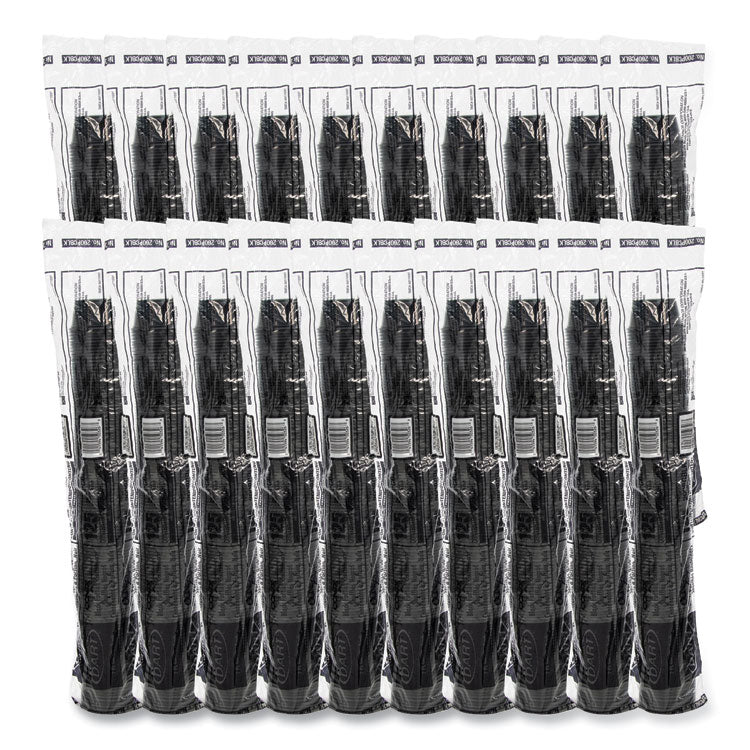Conex Complements Portion/Medicine Cups, 2 oz, Plastic, Black, 125/Bag, 20 Bags/Carton