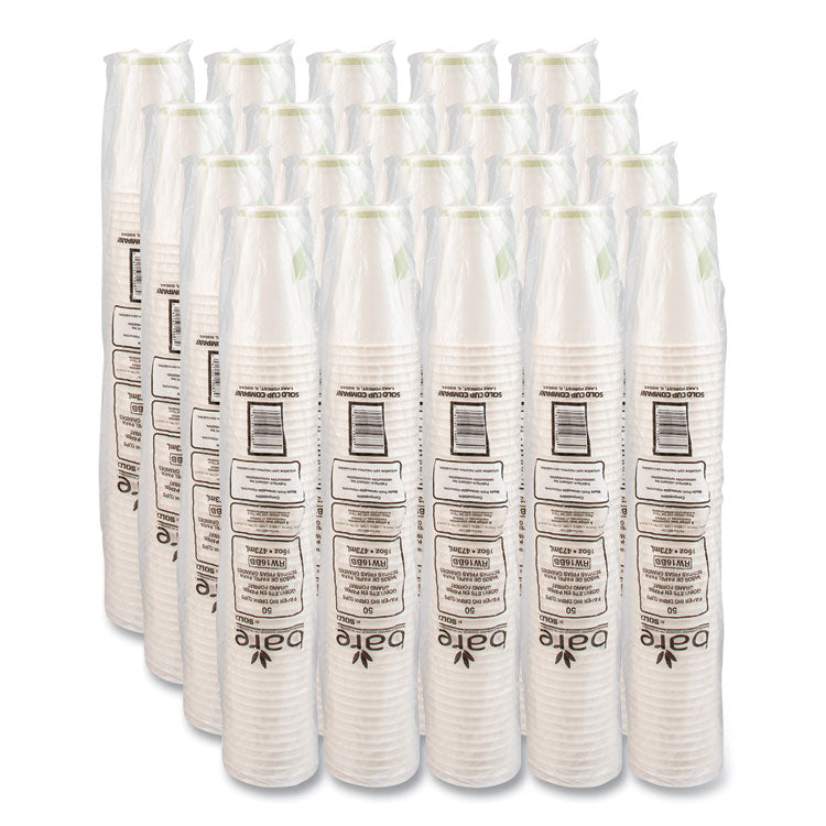 Bare Eco-Forward Paper Cold Cups, ProPlanet Seal, 16 oz, Green/White, 100/Sleeve, 10 Sleeves/Carton