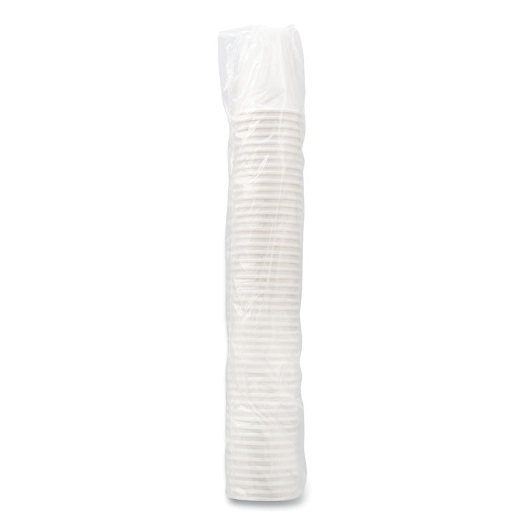 Uncoated Paper Cups, Hot Drink, 8 oz, White, 1,000/Carton