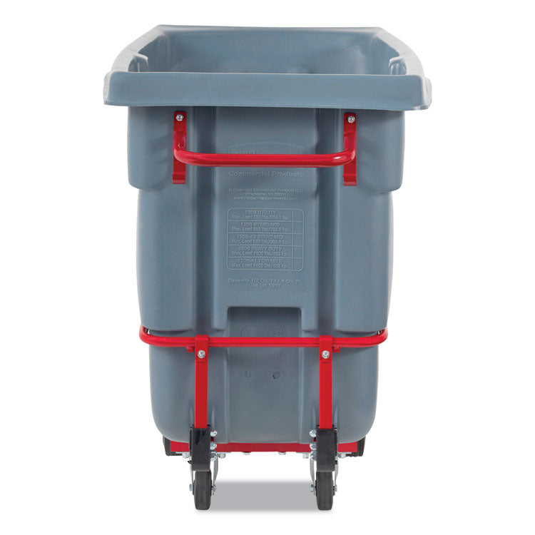 0.5 cu yd BRUTE DURATILT Frame Tilt Truck, Standard Duty, 850 lb Capacity, Gray
