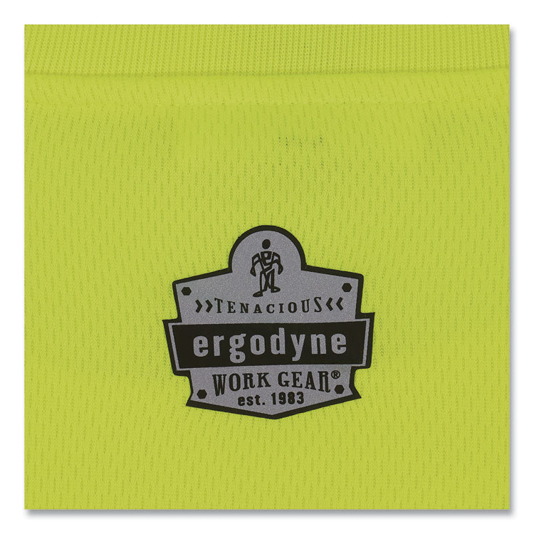GloWear 8091 Non-Certified Hi-Vis Long Sleeve Shirt, 5X-Large, Lime