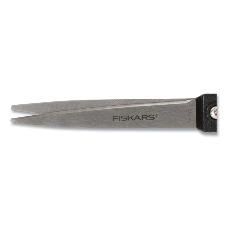 Scissors, 8" Long, Straight Black Handle
