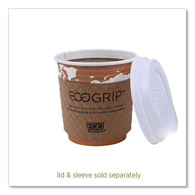 World Art Renewable and Compostable Hot Cups, 10 oz, Paper, Rust, 50/Pack, 20 Packs/Carton