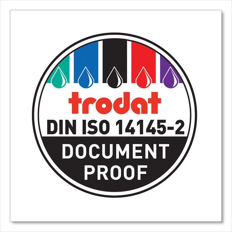 T4850 Printy Replacement Pad for Trodat Self-Inking Stamps, 0.19" x 1", Blue/Red
