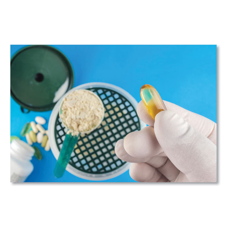 Latex Examination Gloves, Powder-Free, Small, 5 mil Thick, 9.45" Long, Cream, 100/Box