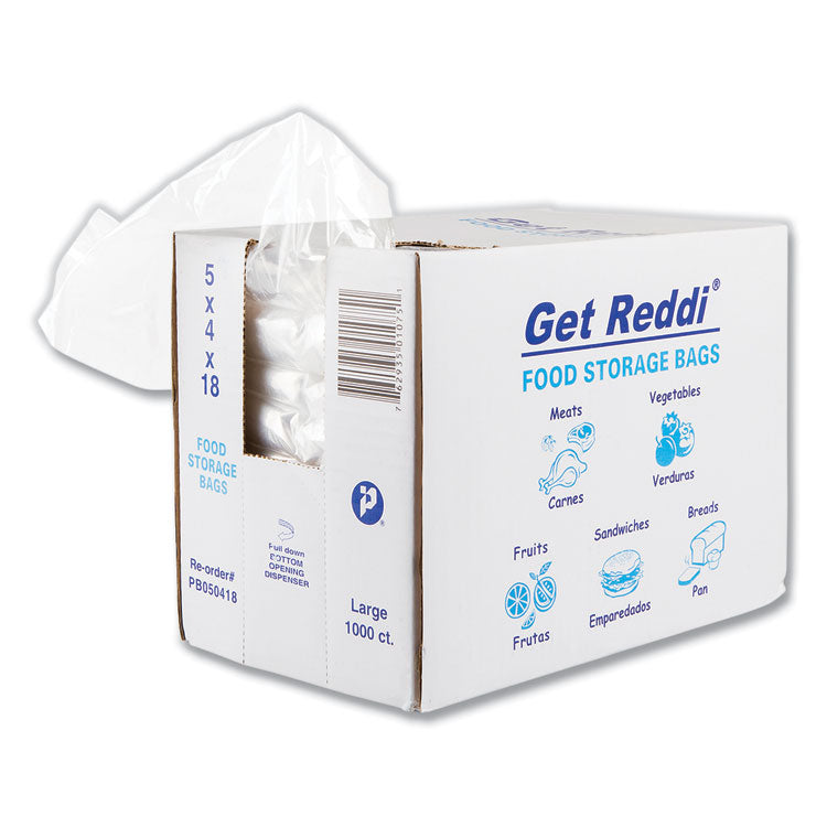 Food Bags for Large Bread Loaves, 0.75 mil, 5" x 4.5" x 18", Clear, 1,000/Carton