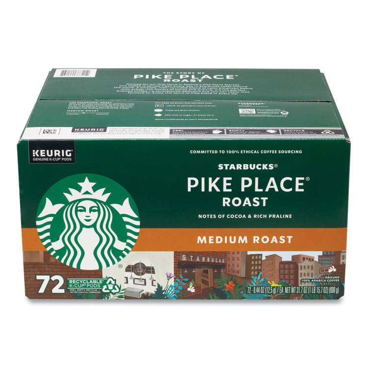 Pike Place Coffee K-Cups, Pike Place Roast, 72/Carton