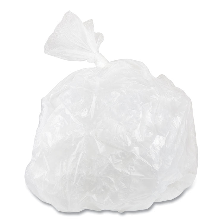 High-Density Commercial Can Liner Value Pack, 16 gal, 7 mic, 24" x 31", Clear, Interleaved Roll, 50 Bags/Roll, 20 Rolls/CT