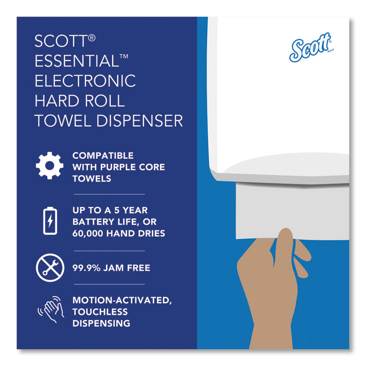 Essential Electronic Hard Roll Towel Dispenser, 12.7 x 9.57 x 15.76, Black