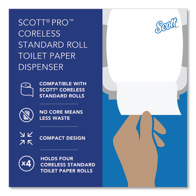 Pro High Capacity Coreless SRB Tissue Dispenser, 11.25 x 6.31 x 12.75, Black