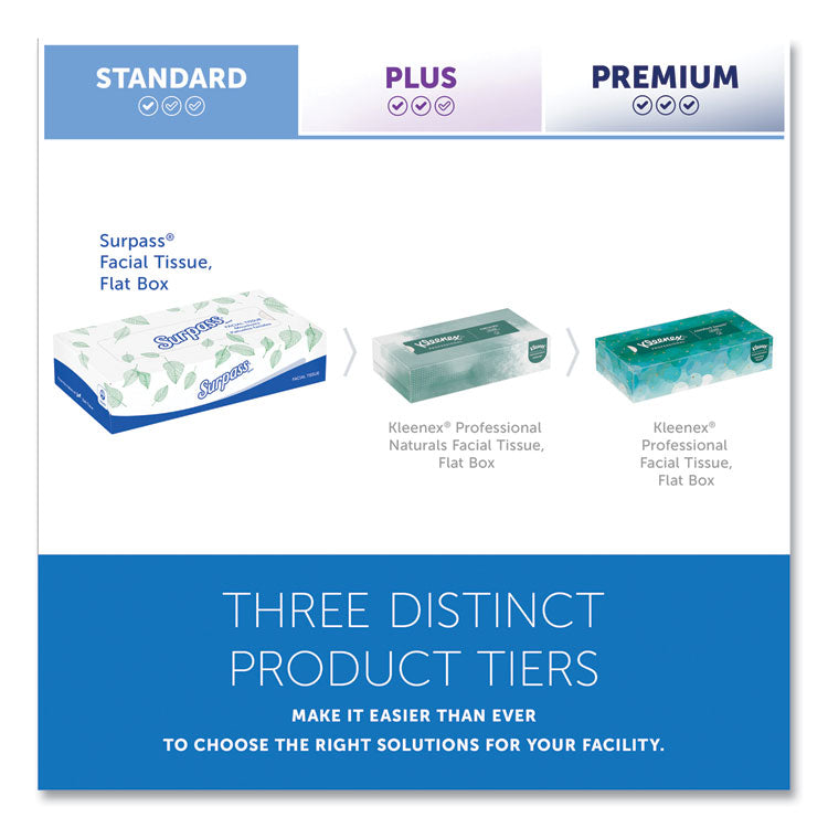 Facial Tissue for Business, Flat Box, 2-Ply, White, 100 Sheets/Box, 30 Boxes/Carton