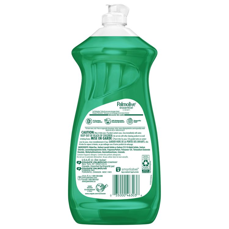 Dish Soap Liquid, Fresh Scent, 28 oz Bottle, 9/Carton