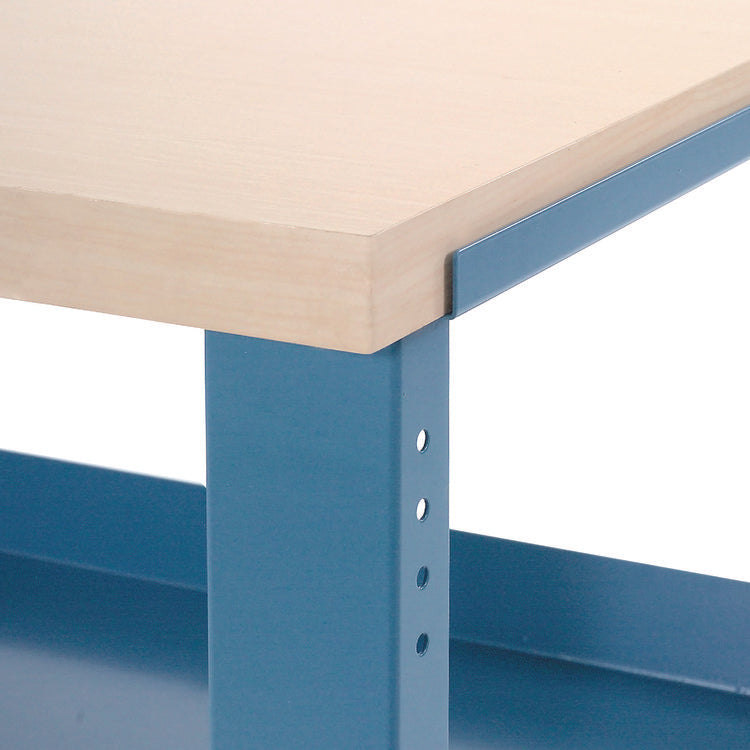 Industrial Workbench Bench-in-a-Box, 3,000 lbs, 60 x 30 x 29.75 to 36.75, Blue