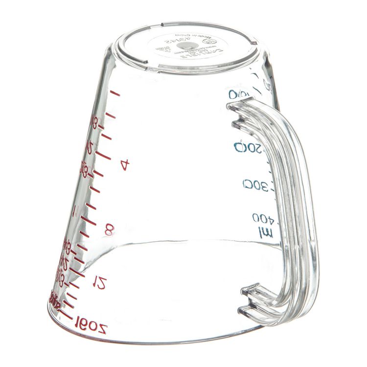 Commercial Measuring Cup, 1 pt, Plastic, Clear