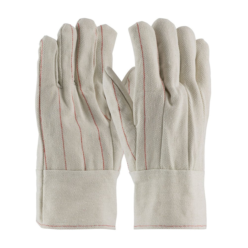 PIP Cott Canvas DBL Palm Glove Nap-in Finish-b&top, 12 Pairs/Pack