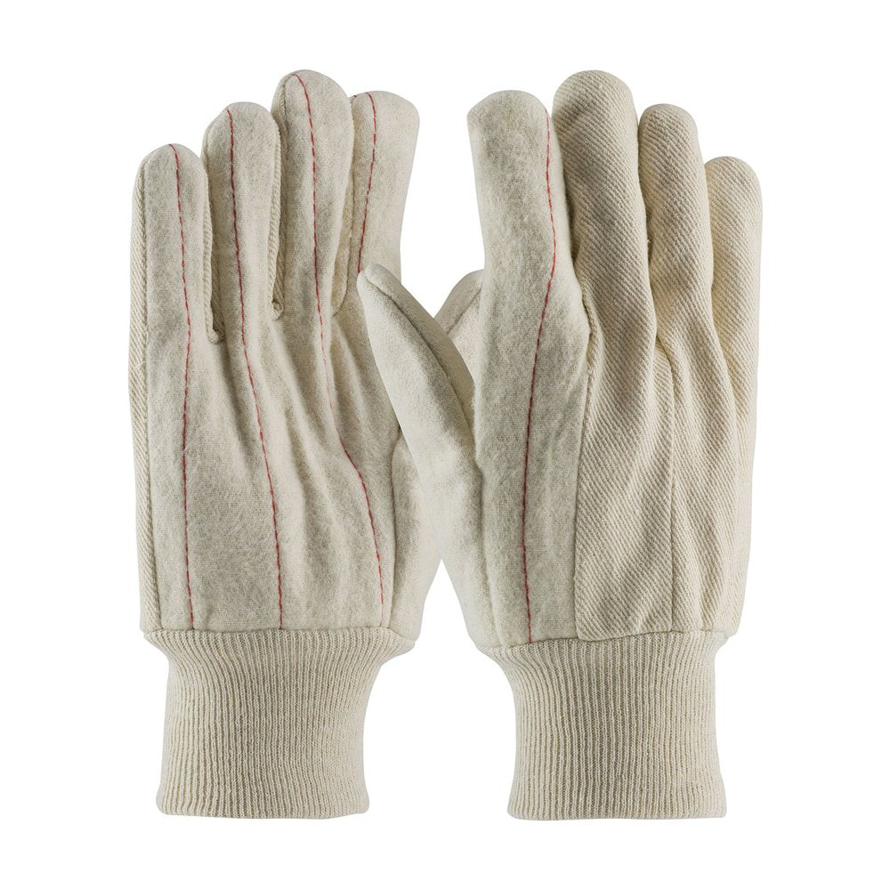 PIP Cott Canvas DBL Palm Glove Nap-out Knit Wrist, 12 Pairs/Pack
