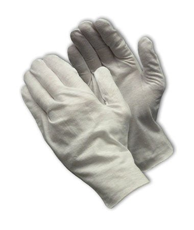 PIP MED WGT Cott Lisle GLOVEW/UNHEMMED CUFF-10.5", 12 Pairs/Pack