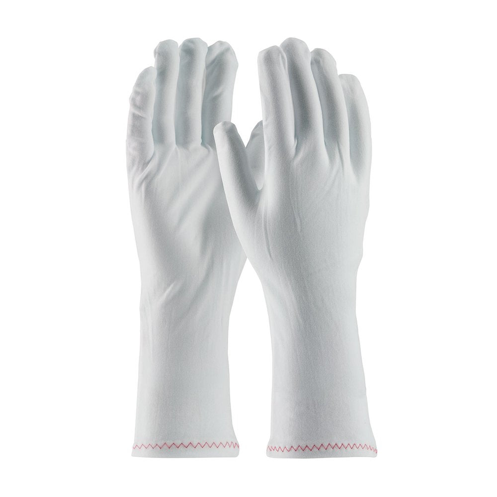 PIP Stretch Nylon Glove W/ZIG-ZAG Rolled HEM-12", 12 Pairs/Pack