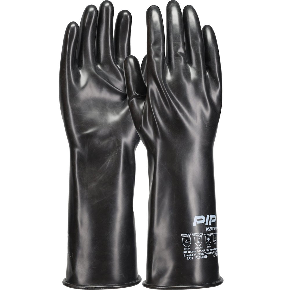 PIP 12 MIL Butyl Rubber Glove W/SMOOTH GRIP-14" (Pair)