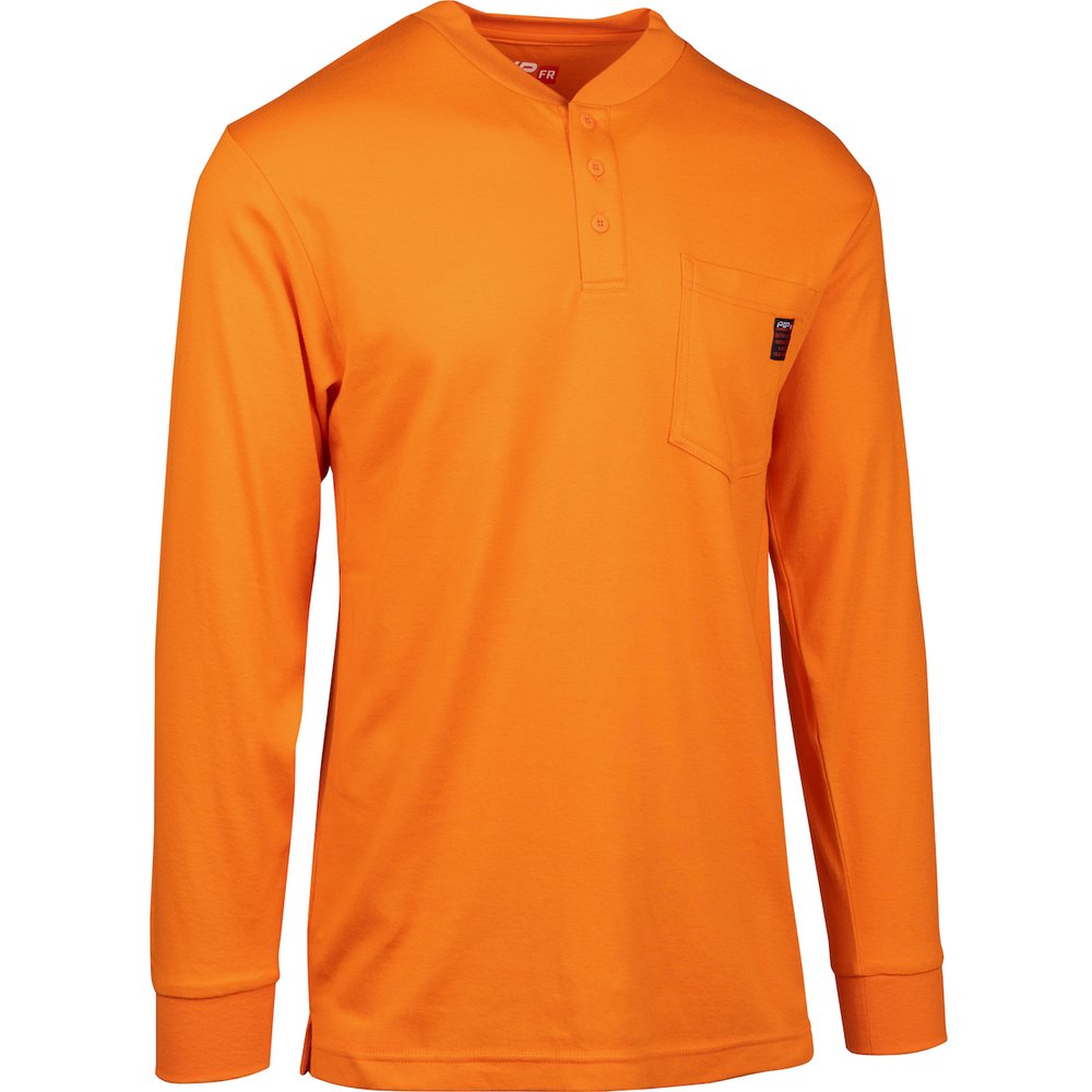 PIP AR/FR Lsleeve HENLEY-10.6 CAL/CM2 ORG M