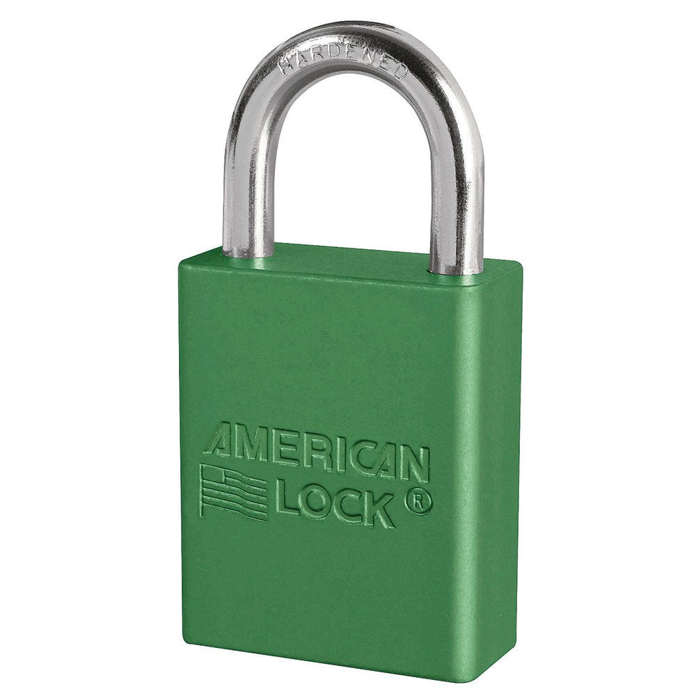 American Lock Green Safety Lock-out Color Coded Sucur, 6/Box