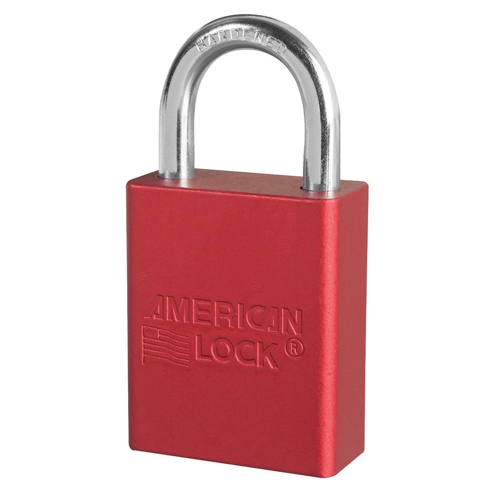American Lock RED Safety Lock-out Color Coded Secur