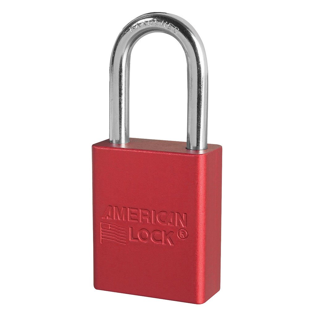 American Lock RED Color Coded Aluminumpadlock Keyed Diffe