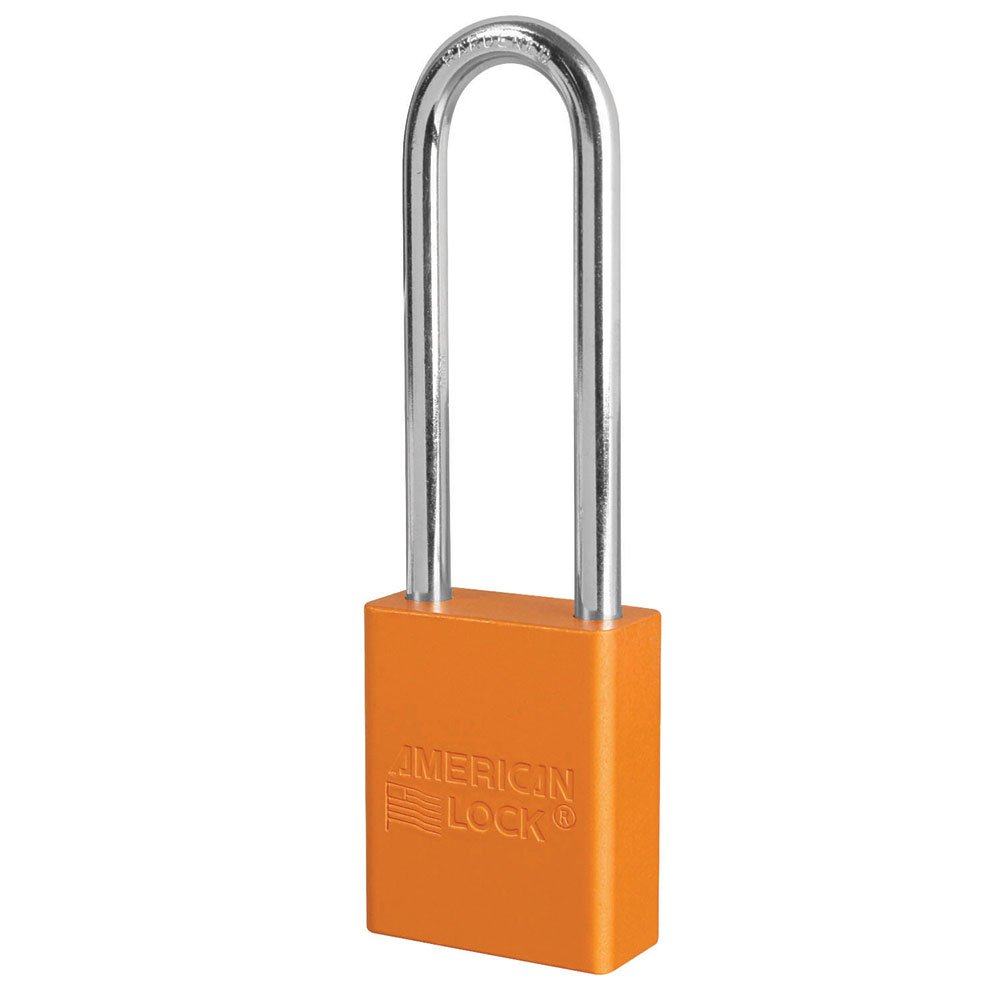 American Lock Orange Andzd AL Safety Padlock 3IN Shackle KA