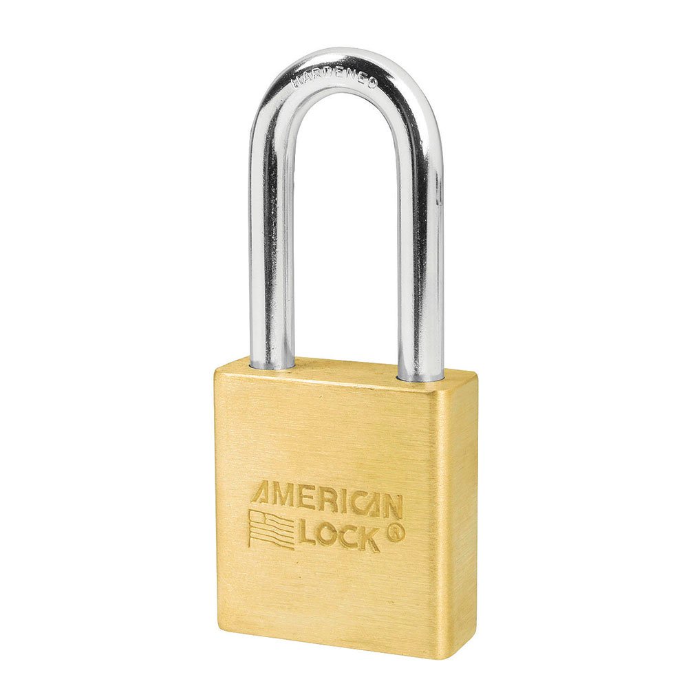 American Lock 5 Pin Solid Brass Body Padlock Weatherbuil, 6/Box