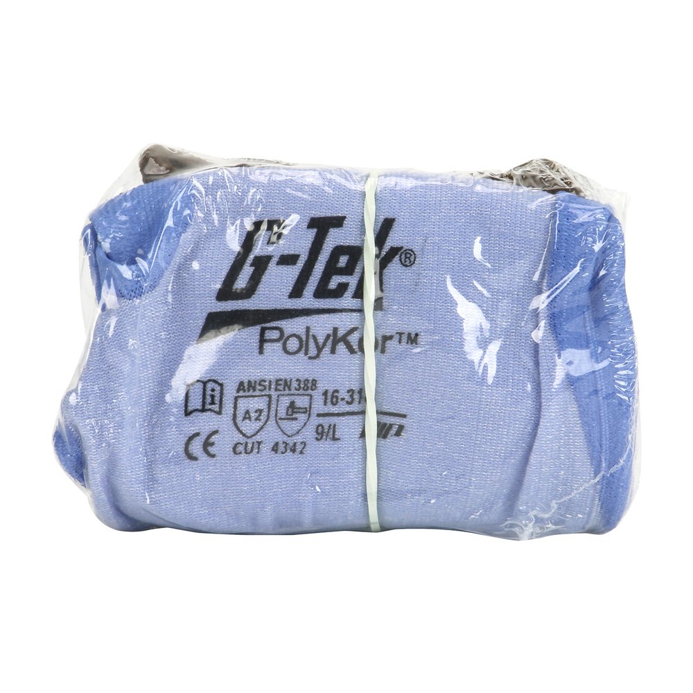 G-Tek by PIP Knit Polykor Glove Polyurethane Grip P/F VR S, 12 Pairs/Dozen