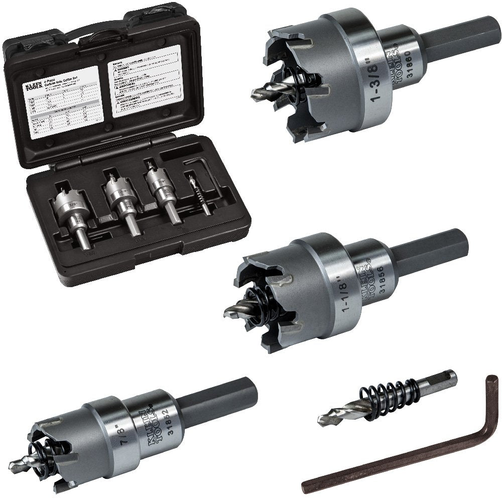 Klein Tools 4-PIECE Carbide Hole Cutter Set