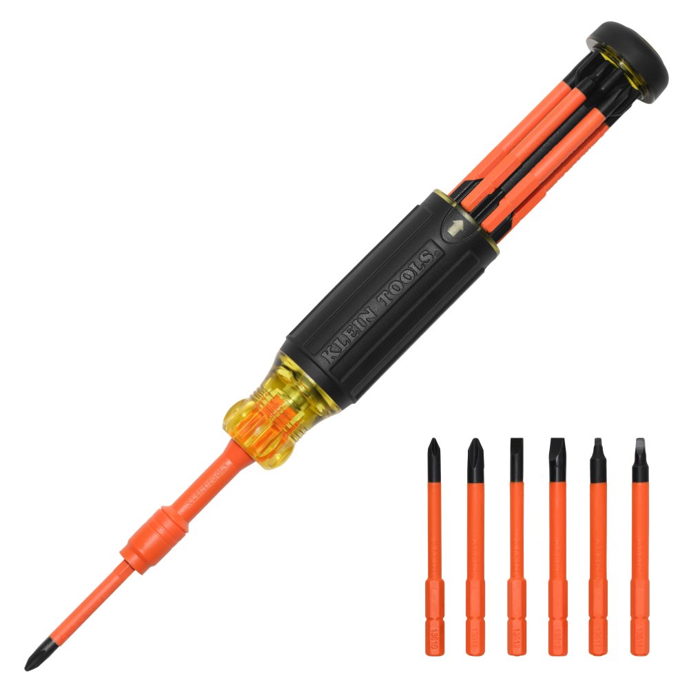Klein Tools 6-IN-1 Insulated Auto-lock Screwdriver