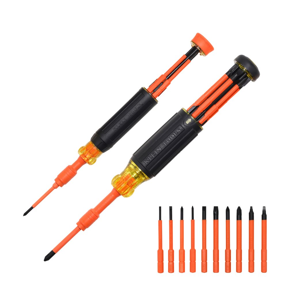 Klein Tools 10-IN-2 Insulated Auto-lock Screwdriver Set (Set)