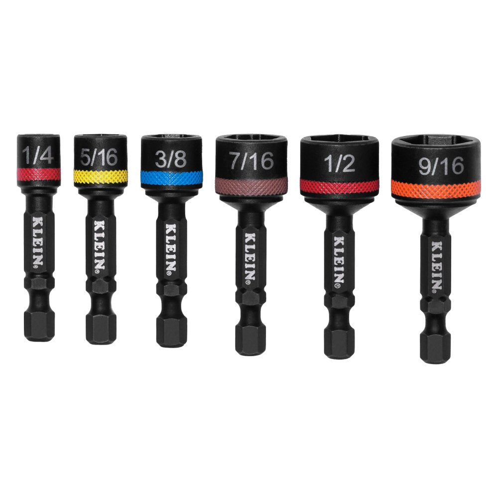 Klein Tools Nut Setters 2-INCH Shaft 6-PIECE SAE (Set)