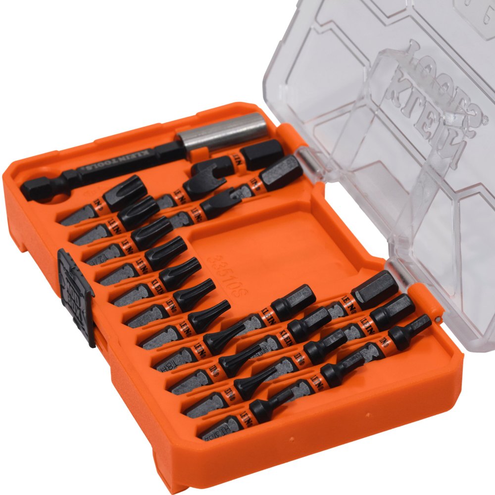 Klein Tools Slim Proflex Impact-rated Bit Set 23-PC