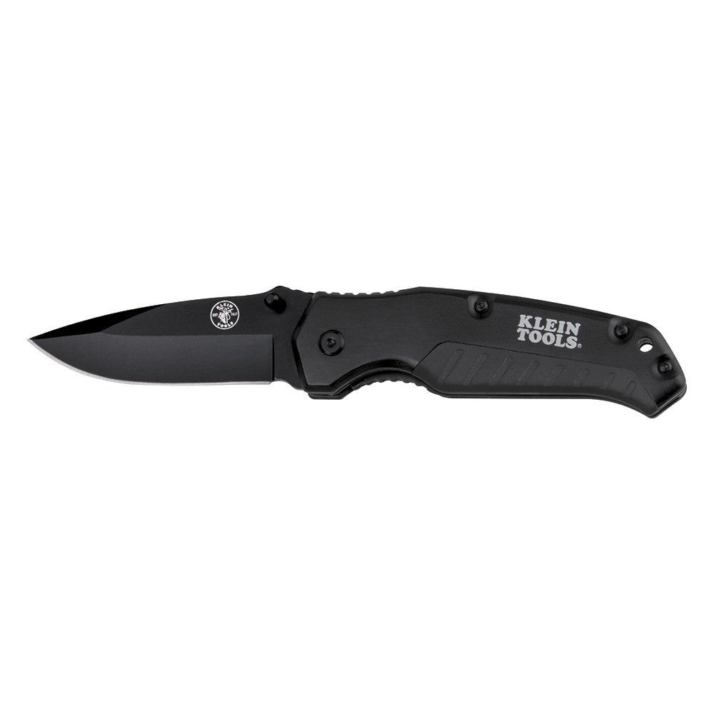 Klein Tools Pocket Knife Black Drop-point Blade