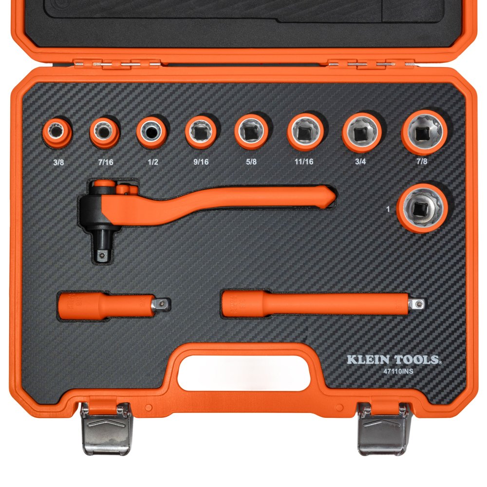 Klein Tools Insulated Ratchet And Socket Set 12-PIECE (Set)