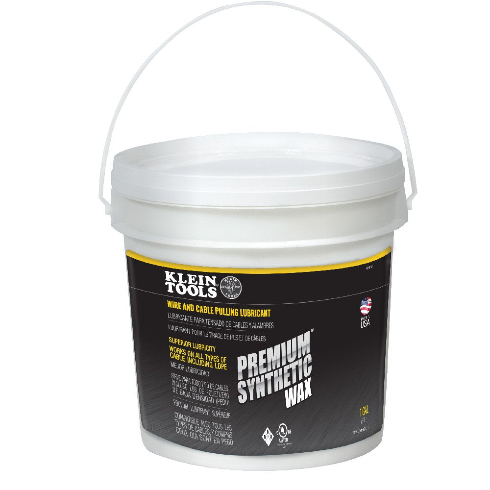 Klein Tools Prem. Synth Wax Wire-pulling Lubricant 1 GA Pail