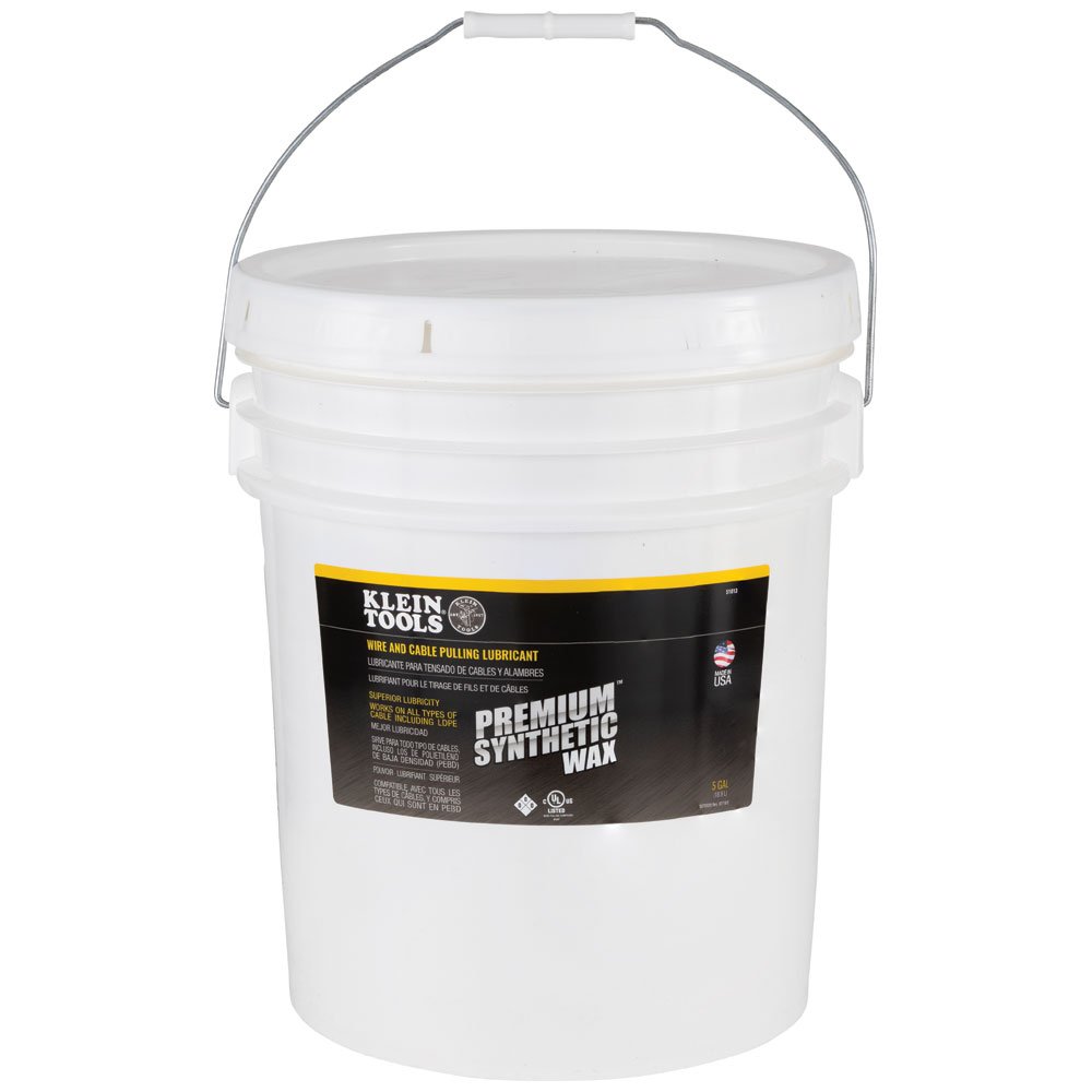 Klein Tools Prem. Synth Wax Wire-pulling Lubricant 5 GA Pail