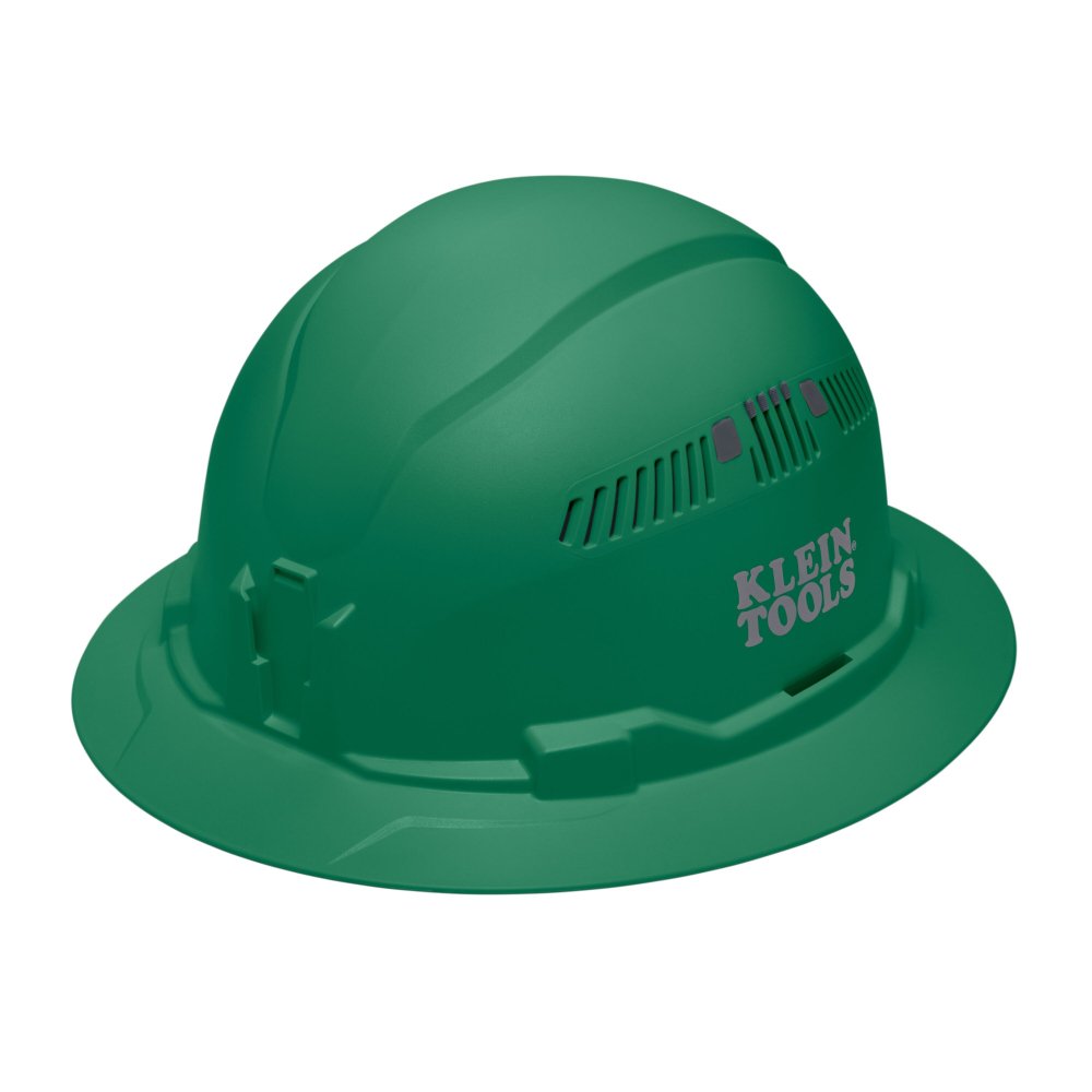 Klein Tools Hard Hat Vented Full Brim Style Green