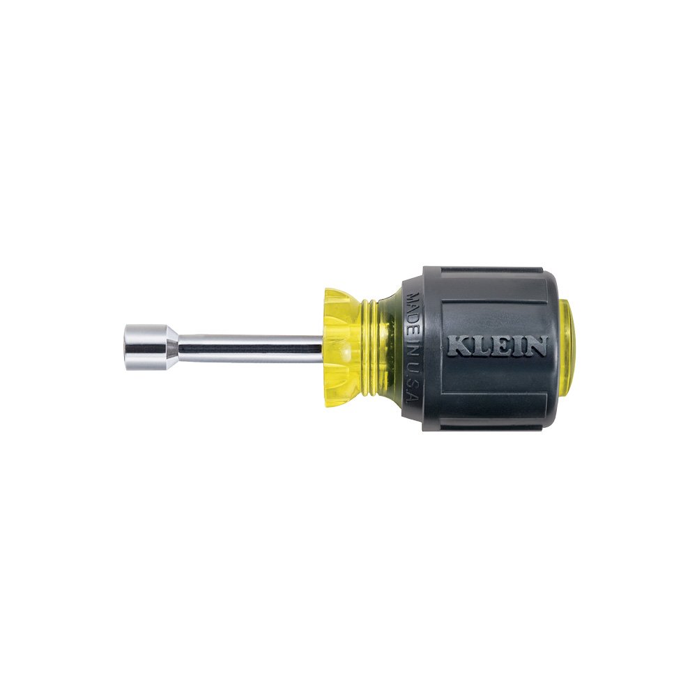 Klein Tools 1/4" Stubby Nut Driver, 6/Box