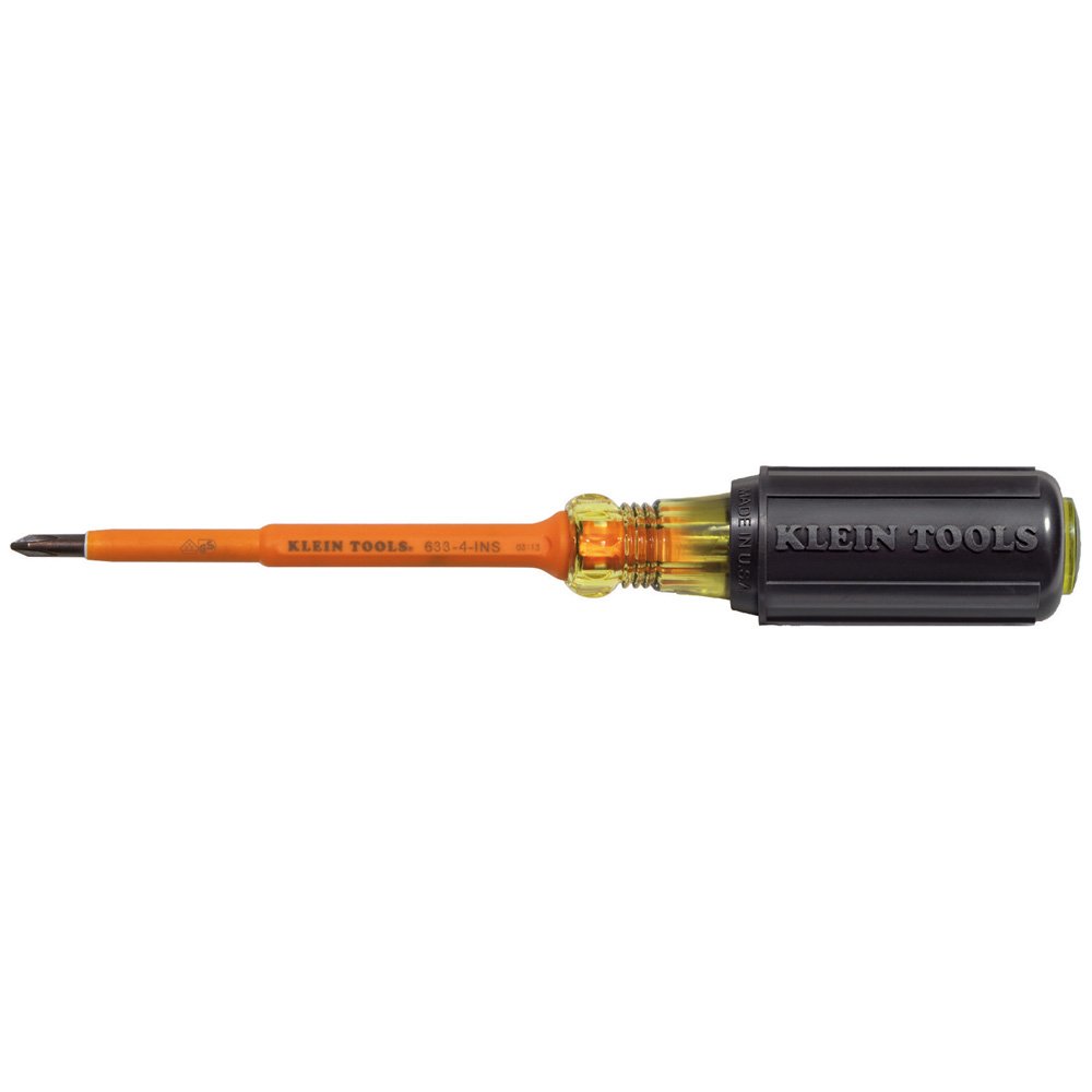 Klein Tools Insulated Screwdriver #1 Phillips Tip 4-INCH