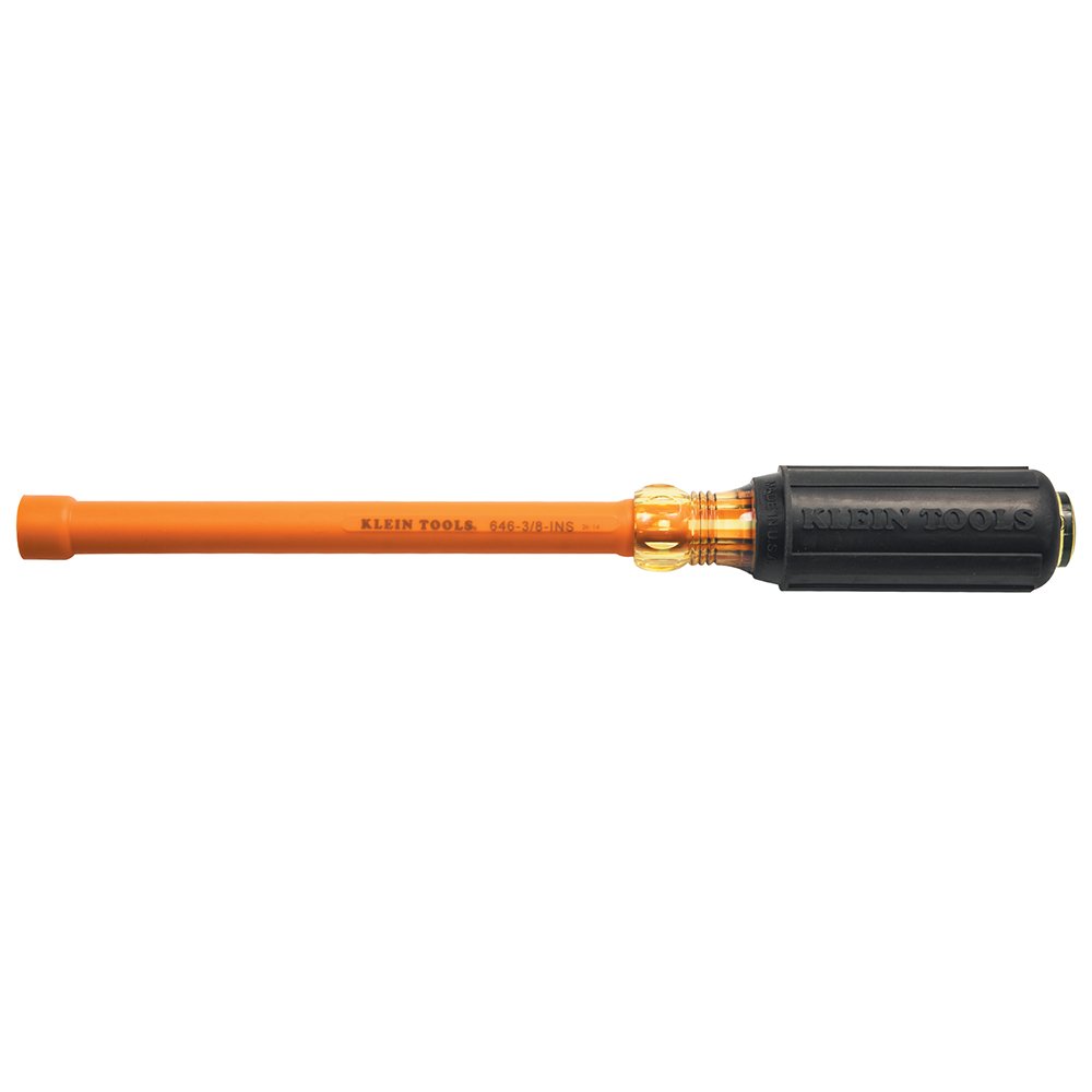 Klein Tools CA/6 Insul Nut Drvr Cshn-gp 6" Hlw-sft 3/8" Hex